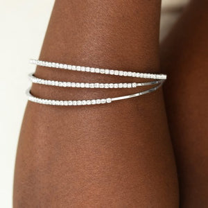 Iridecently Infatuated white bracelet