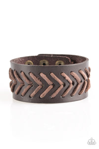 Take Me Out To The Ball Game - Brown Bracelet