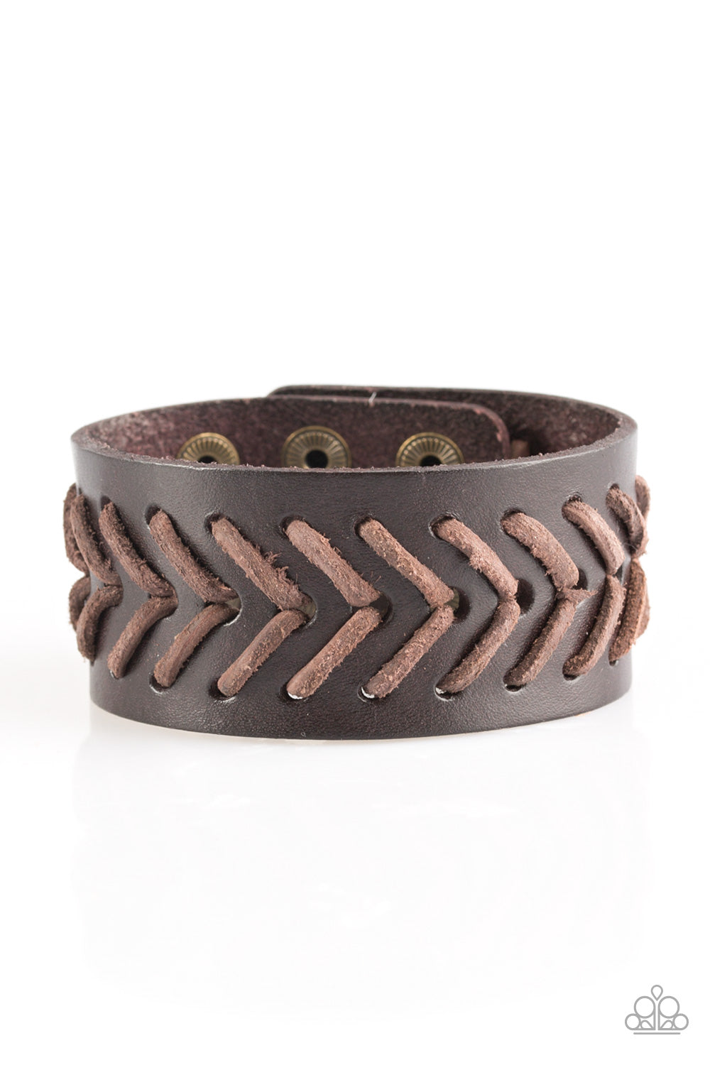 Take Me Out To The Ball Game - Brown Bracelet