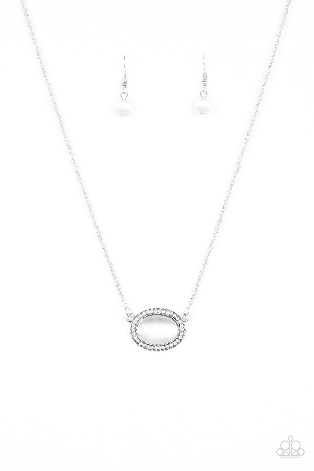 Anything GLOWS - White Necklace