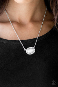 Anything GLOWS - White Necklace