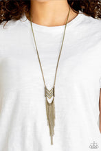 Load image into Gallery viewer, Point Taken Brass Necklace
