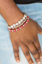 Load image into Gallery viewer, Girly Girl Glamour - Red bracelet
