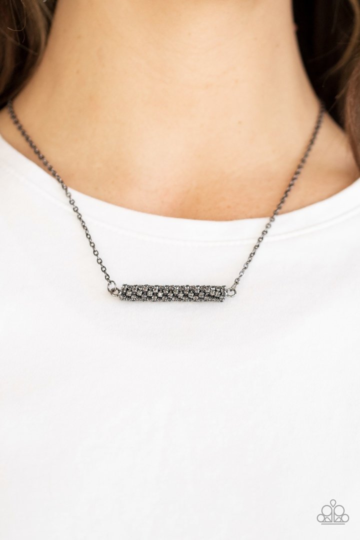 Timelessly Twinkling Black necklace
