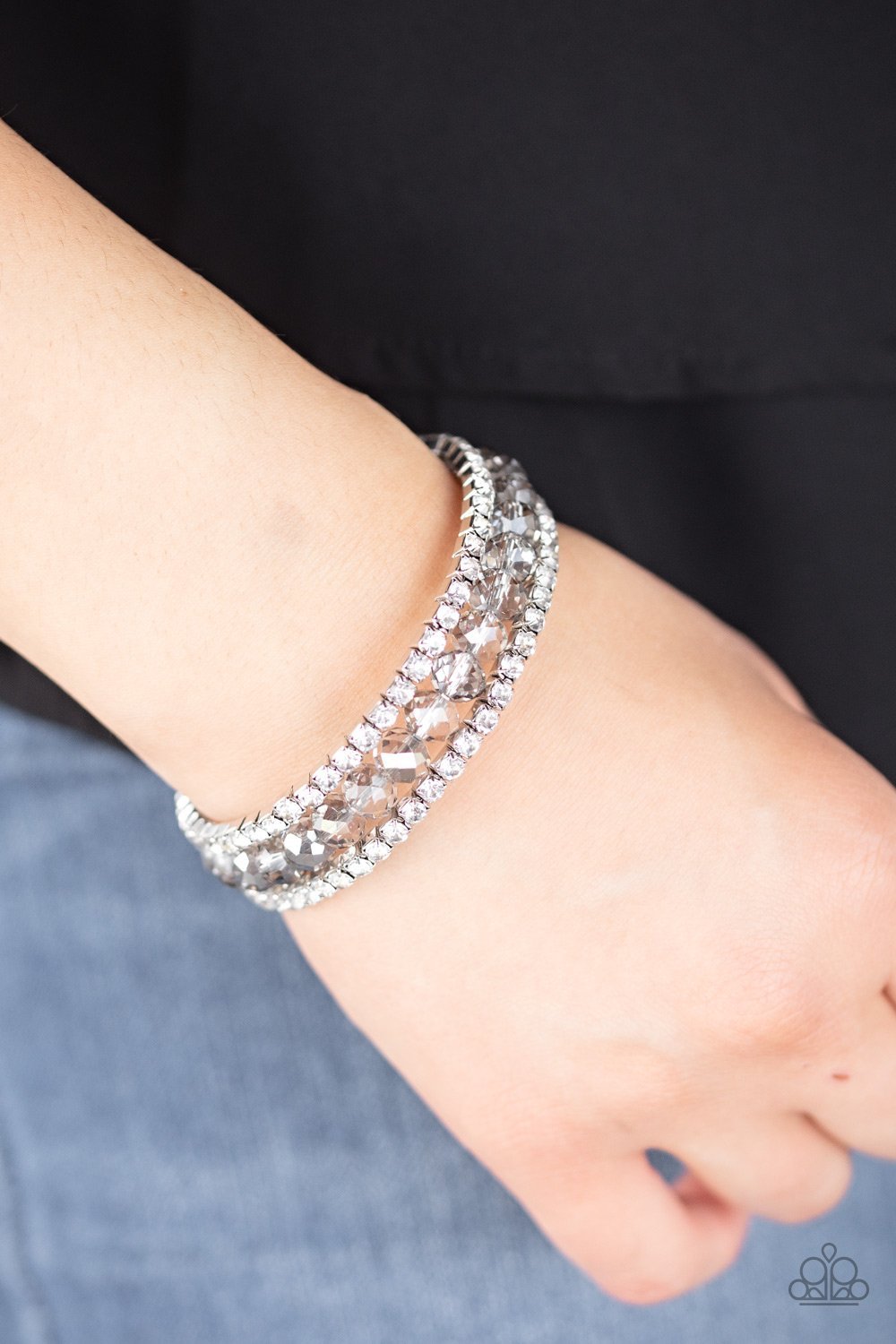 Glam-ified Fashion Silver bracelet