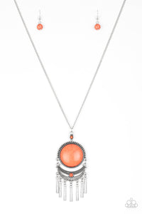 Rural Rustler - Orange Necklace