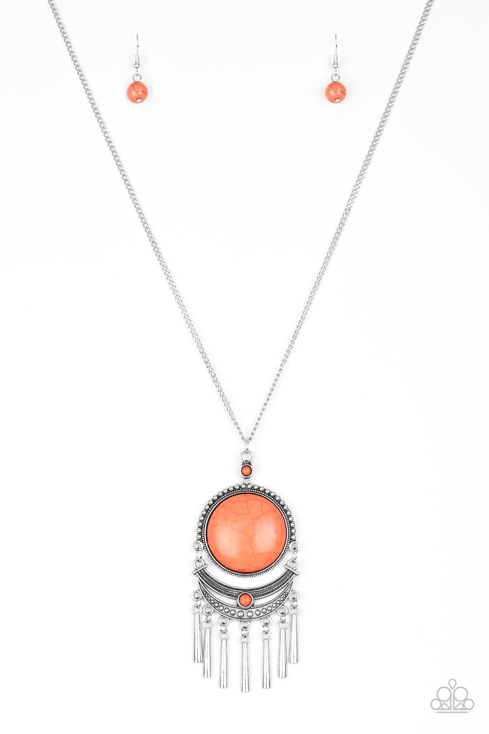Rural Rustler - Orange Necklace