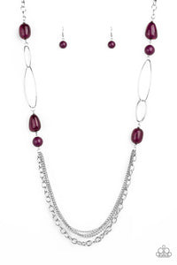 Pleasant Promenade - Purple Necklace