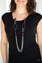 Load image into Gallery viewer, Pleasant Promenade - Purple Necklace
