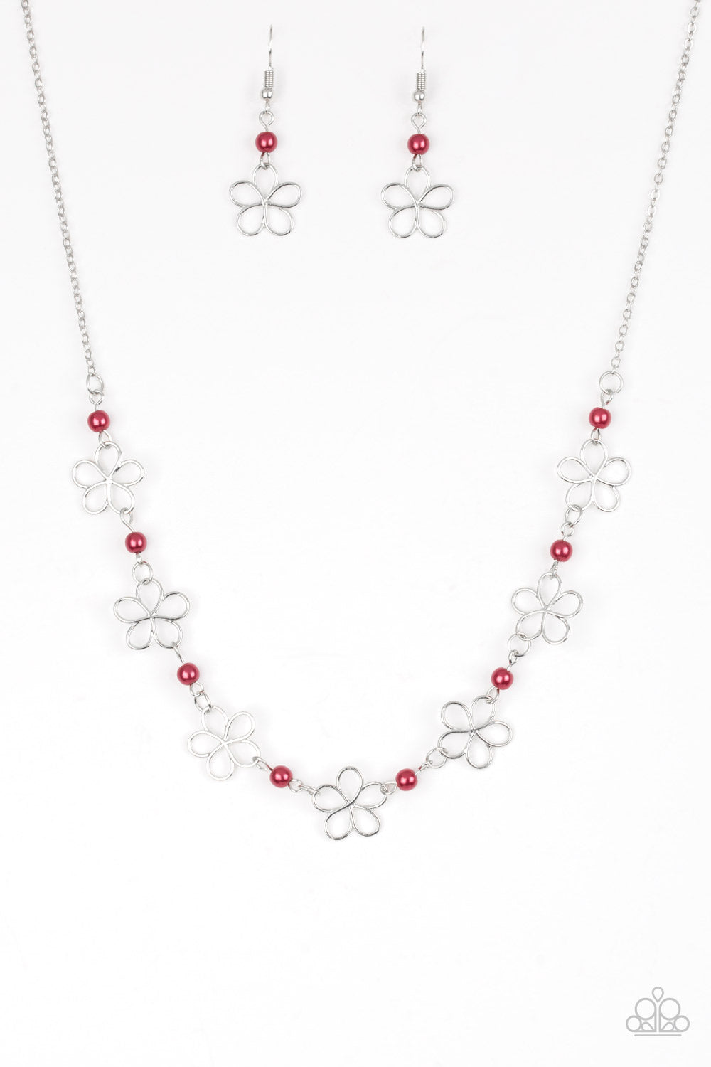 Always Abloom - Red necklace