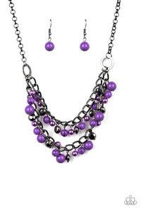 Watch Me Now - Purple Necklace
