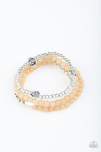 Blooming buttercups brown bracelet