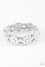 Load image into Gallery viewer, Dancing Dahlias - White Bracelet
