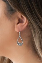 Load image into Gallery viewer, Raindrop Radiance - White Earring
