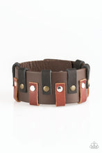Load image into Gallery viewer, Modern Musketeer - Brown bracelet
