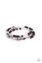 Load image into Gallery viewer, Tribal Spunk - Purple Bracelet
