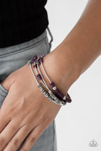 Load image into Gallery viewer, Tribal Spunk - Purple Bracelet
