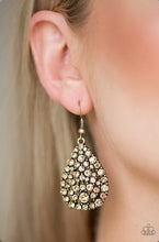 Load image into Gallery viewer, Sparkle brighter Brass Earring
