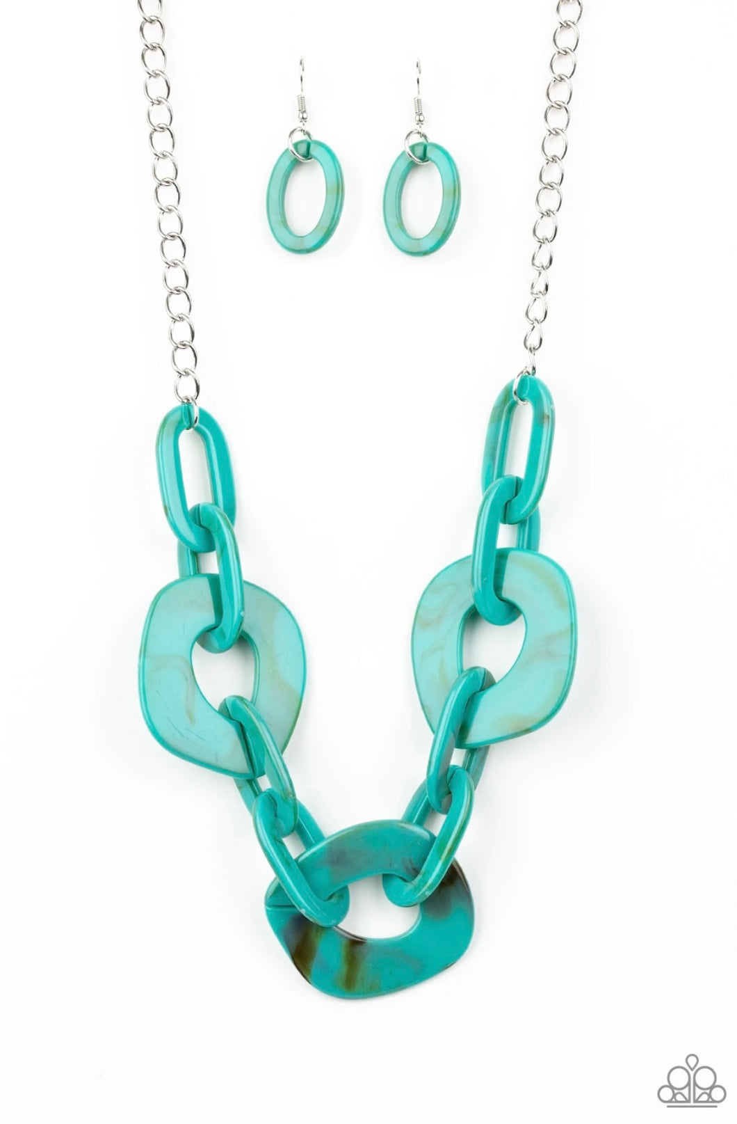 Courageously chromatic Blue Necklace