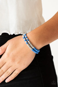 Downright Dressy Blue Bracelet