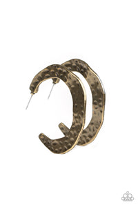 The HOOP Up - Brass Earring