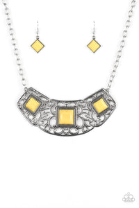 Feeling Inde-PENDANT - Yellow Necklace