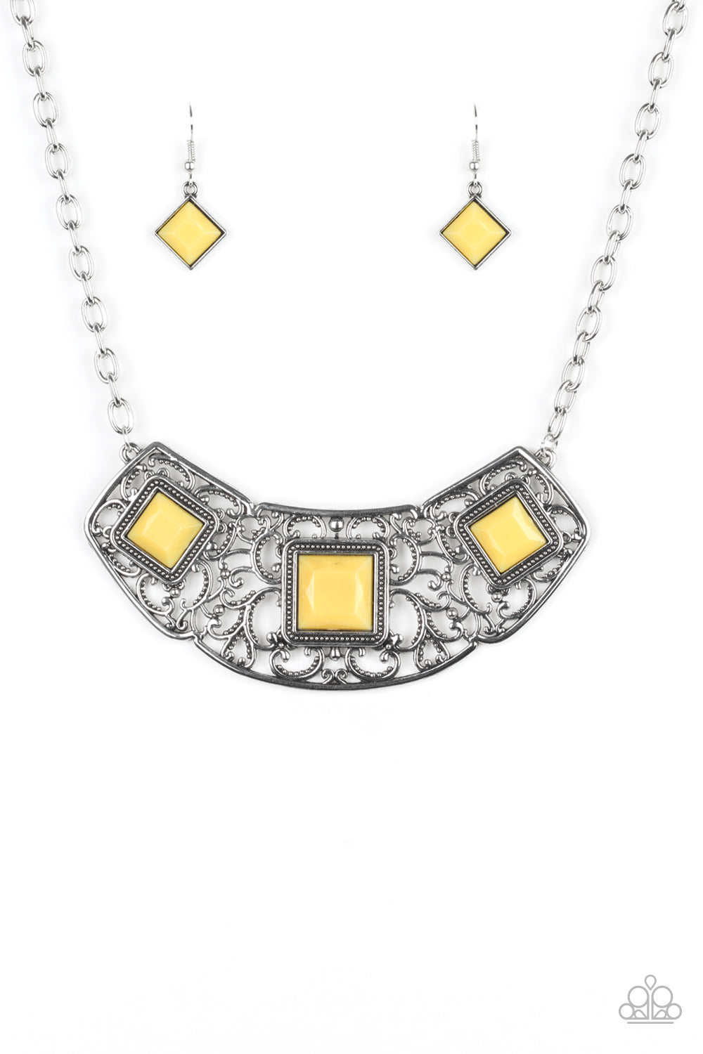 Feeling Inde-PENDANT - Yellow Necklace