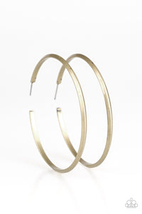 5th Avenue Attitude - Brass Earring