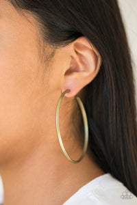 5th Avenue Attitude - Brass Earring