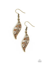 Load image into Gallery viewer, Sparkling Stems - Brass Earring
