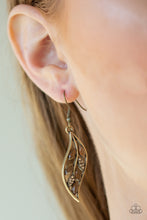 Load image into Gallery viewer, Sparkling Stems - Brass Earring
