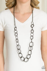 Elegantly Ensnared Black Necklace