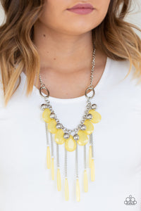 Roaring Riviera Yellow Necklace