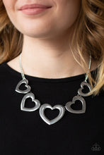 Load image into Gallery viewer, Hearty Hearts - Silver necklace
