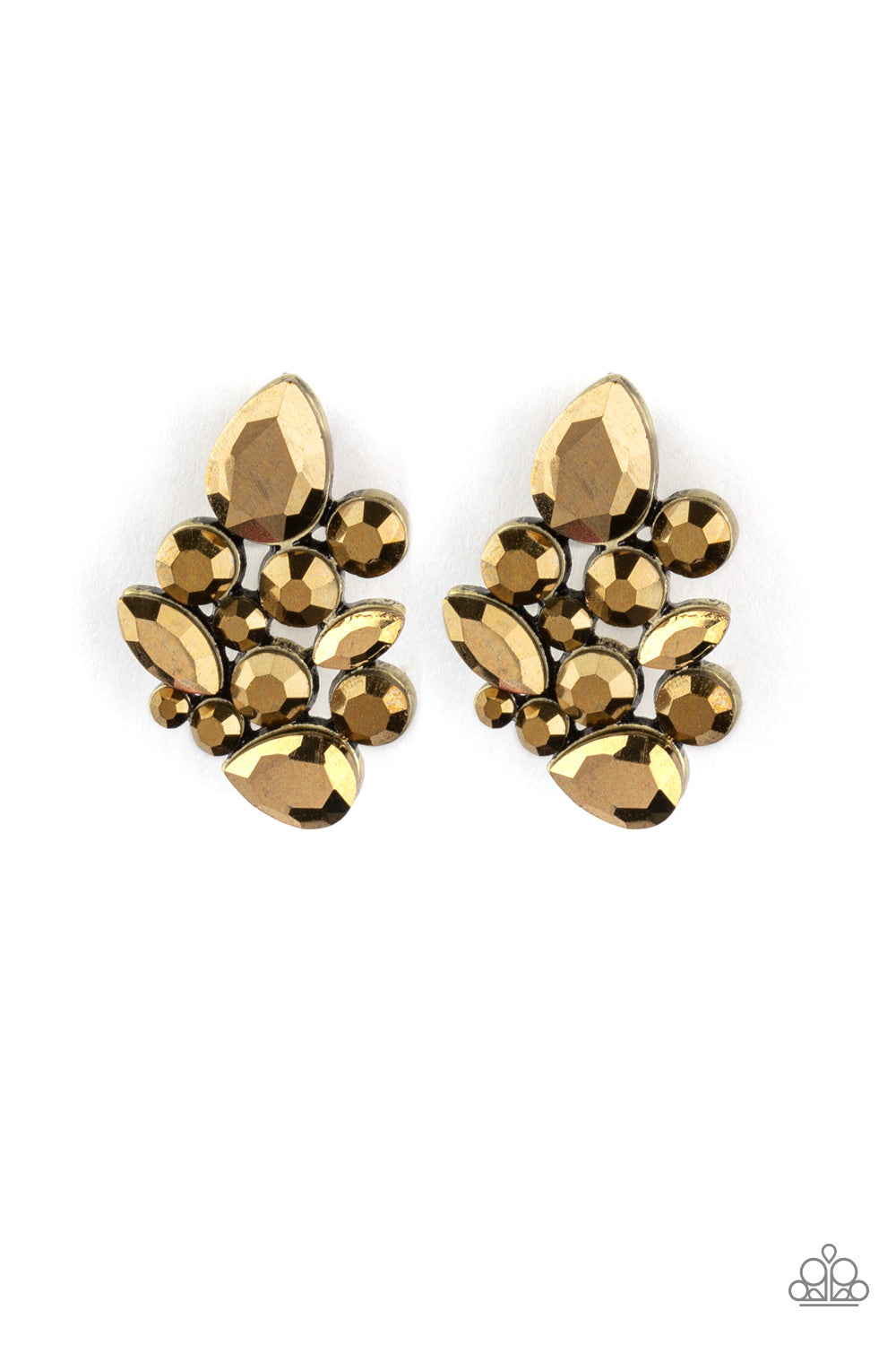 Galaxy Glimmer - Brass Earring