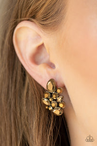 Galaxy Glimmer - Brass Earring