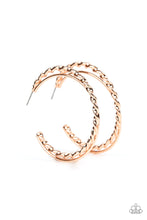 Load image into Gallery viewer, Retro Twist - Rose Gold Earring
