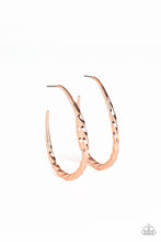 Load image into Gallery viewer, Twisted Edge - Rose Gold Earring
