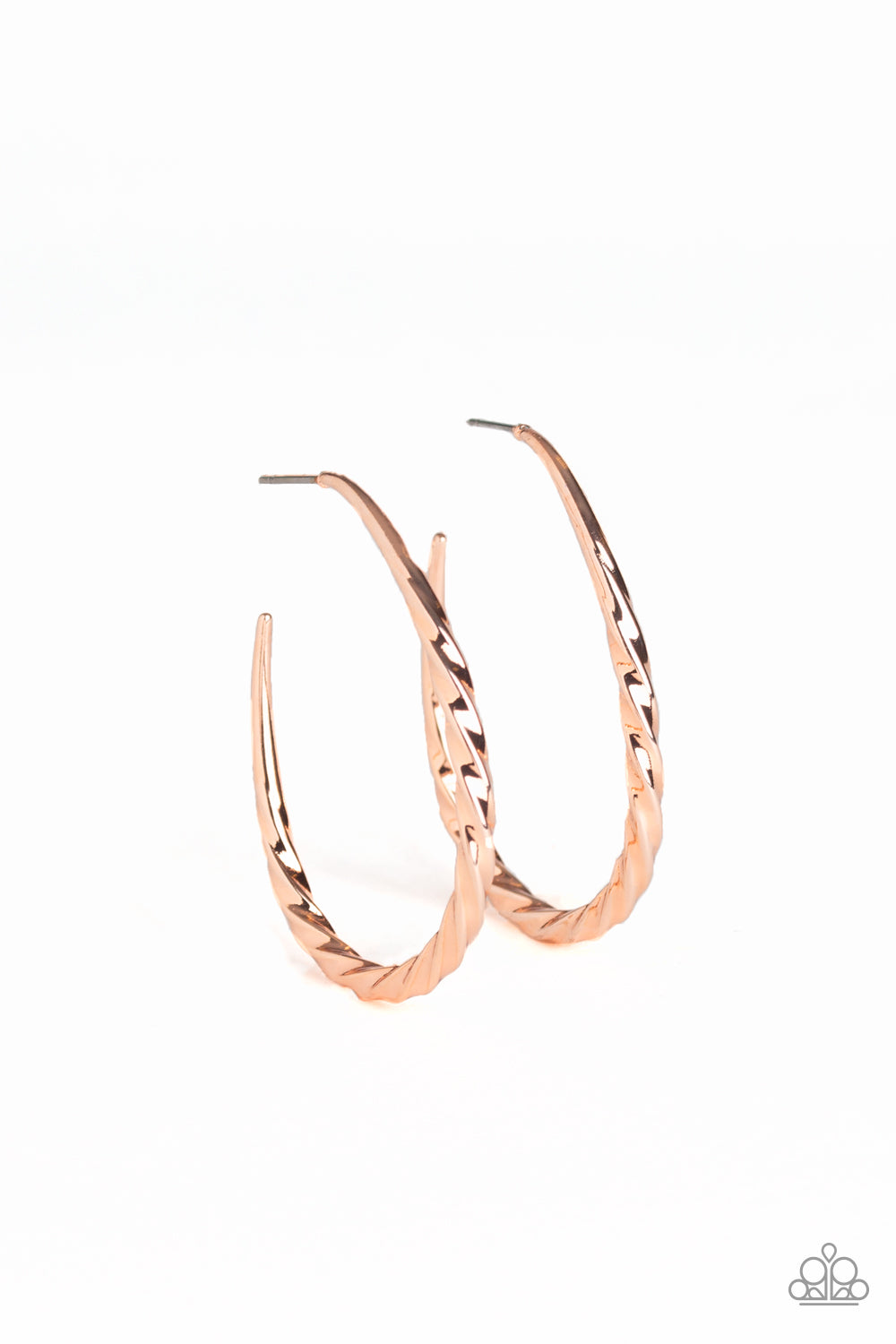 Twisted Edge - Rose Gold Earring