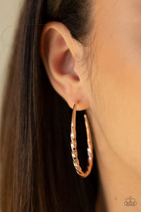 Twisted Edge - Rose Gold Earring