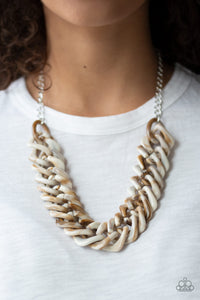 Comin In HAUTE - Brown necklace