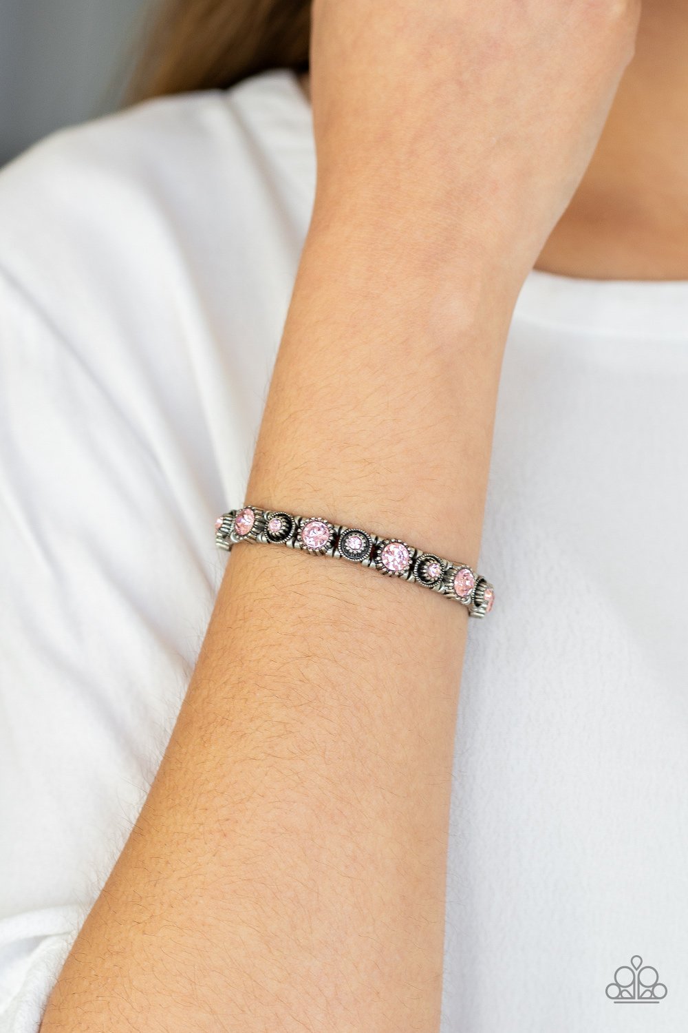 Heavy On The Sparkle PInk bracelet