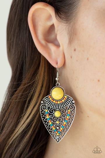 Tribal Territory Yellow earring
