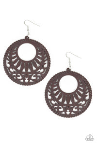 Coachella Cabana - Brown Earring