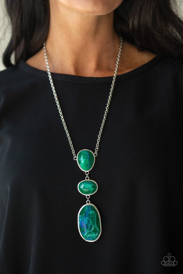 Making an Impact green necklace
