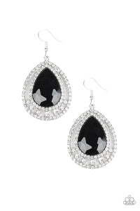 All Rise For Her Majesty - Black Earring