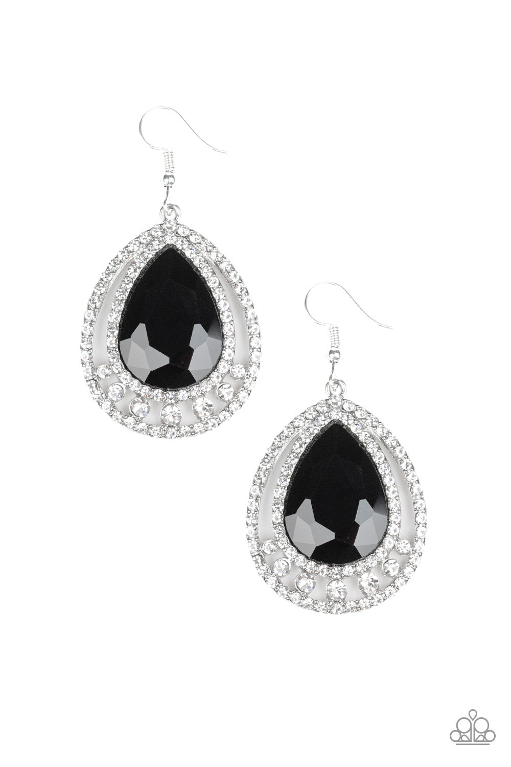 All Rise For Her Majesty - Black Earring