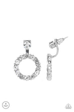 Load image into Gallery viewer, Diamond Halo - White earring
