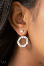 Load image into Gallery viewer, Diamond Halo - White earring
