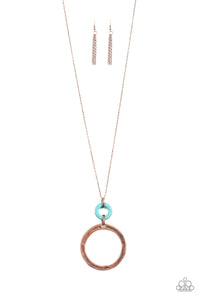 Optical Illusion - Copper necklace